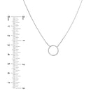 Open Wire Circle Adjustable Necklace