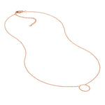 Open Wire Circle Adjustable Necklace