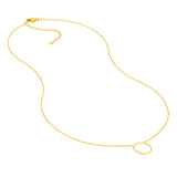 Open Wire Circle Adjustable Necklace