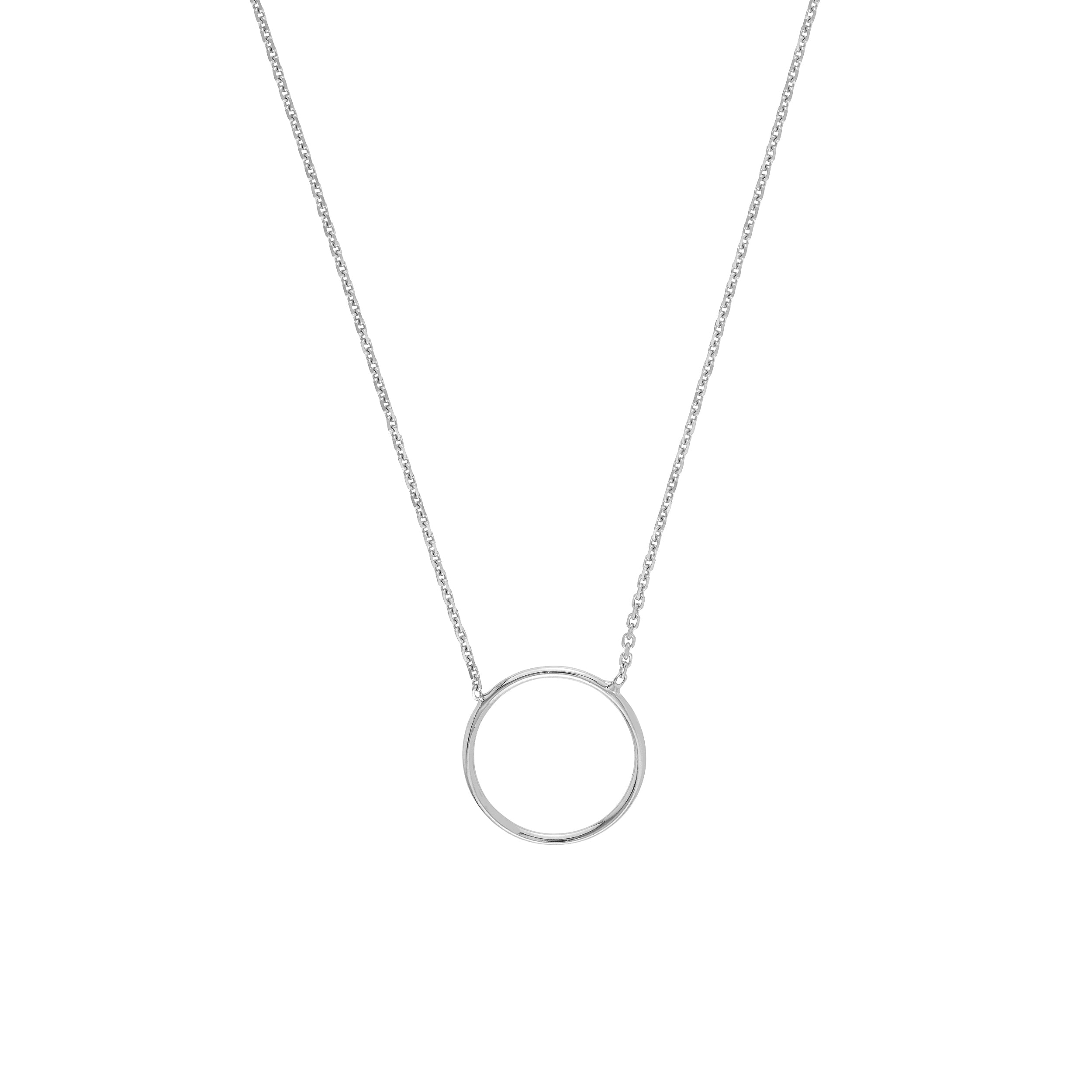 Open Wire Circle Adjustable Necklace
