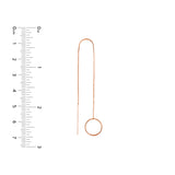 Open Disc Threader Earrings