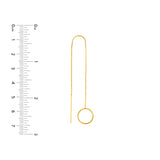 Open Disc Threader Earrings