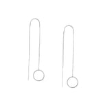 Open Disc Threader Earrings