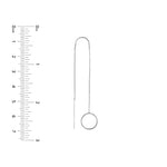 Open Disc Threader Earrings