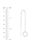 Open Disc Threader Earrings