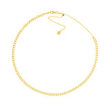 Hollow Cuban Curb Chain Adjustable Choker