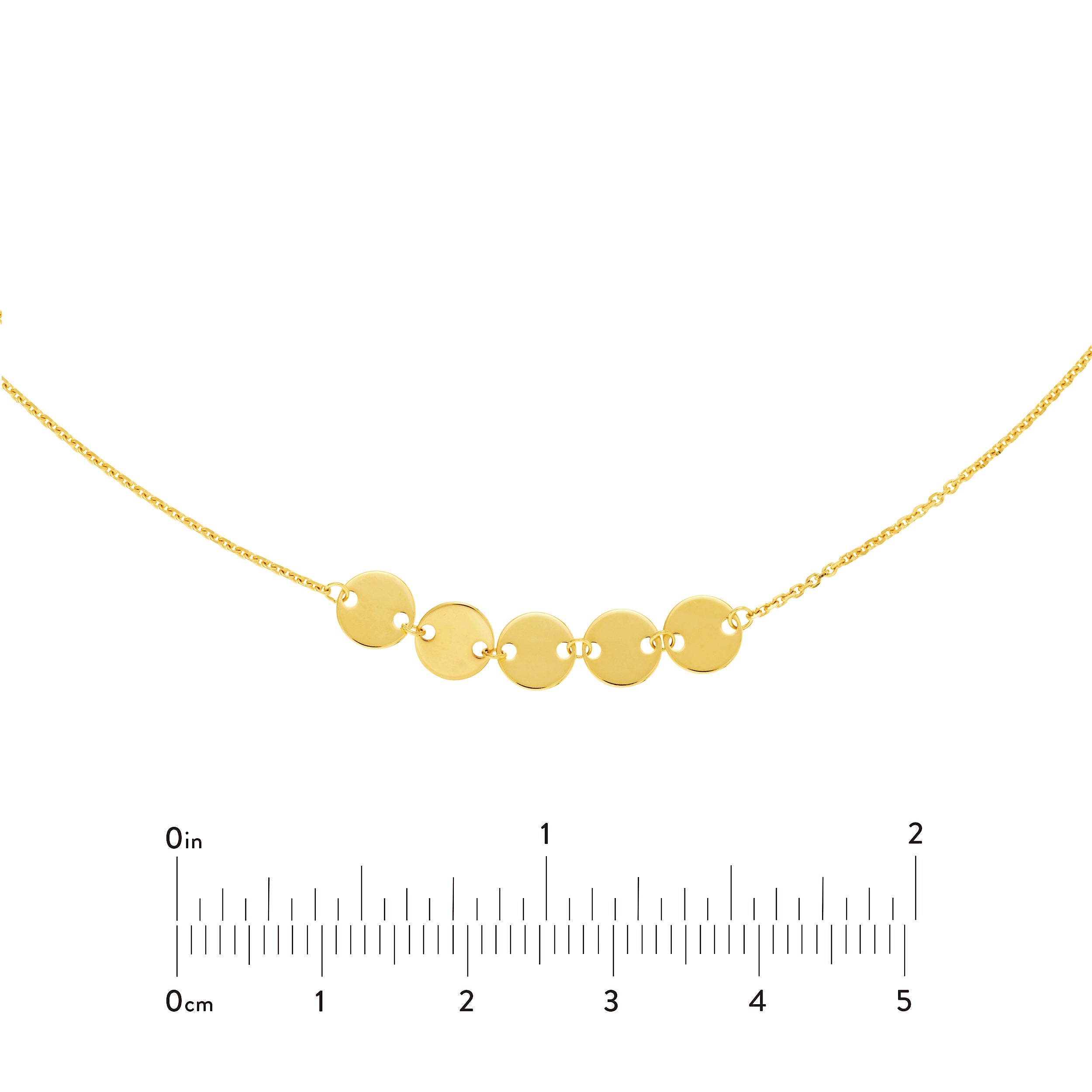 Mini Disc Quintet Adjustable Choker