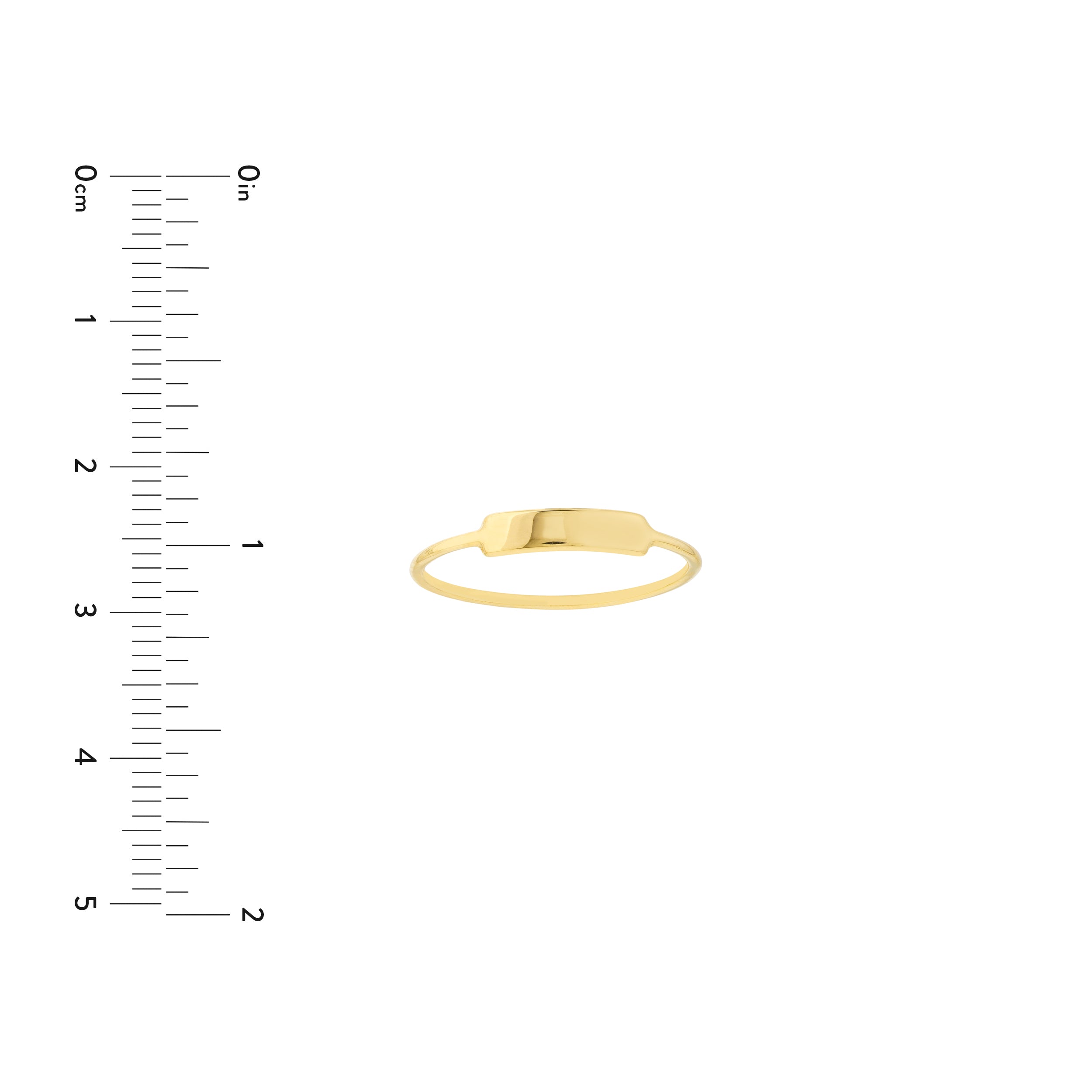 Small ID Bar Wire Ring