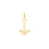 Anchor Pendant with 1pt Diamond