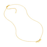 Mini Disc Drop and Bead Station Necklace