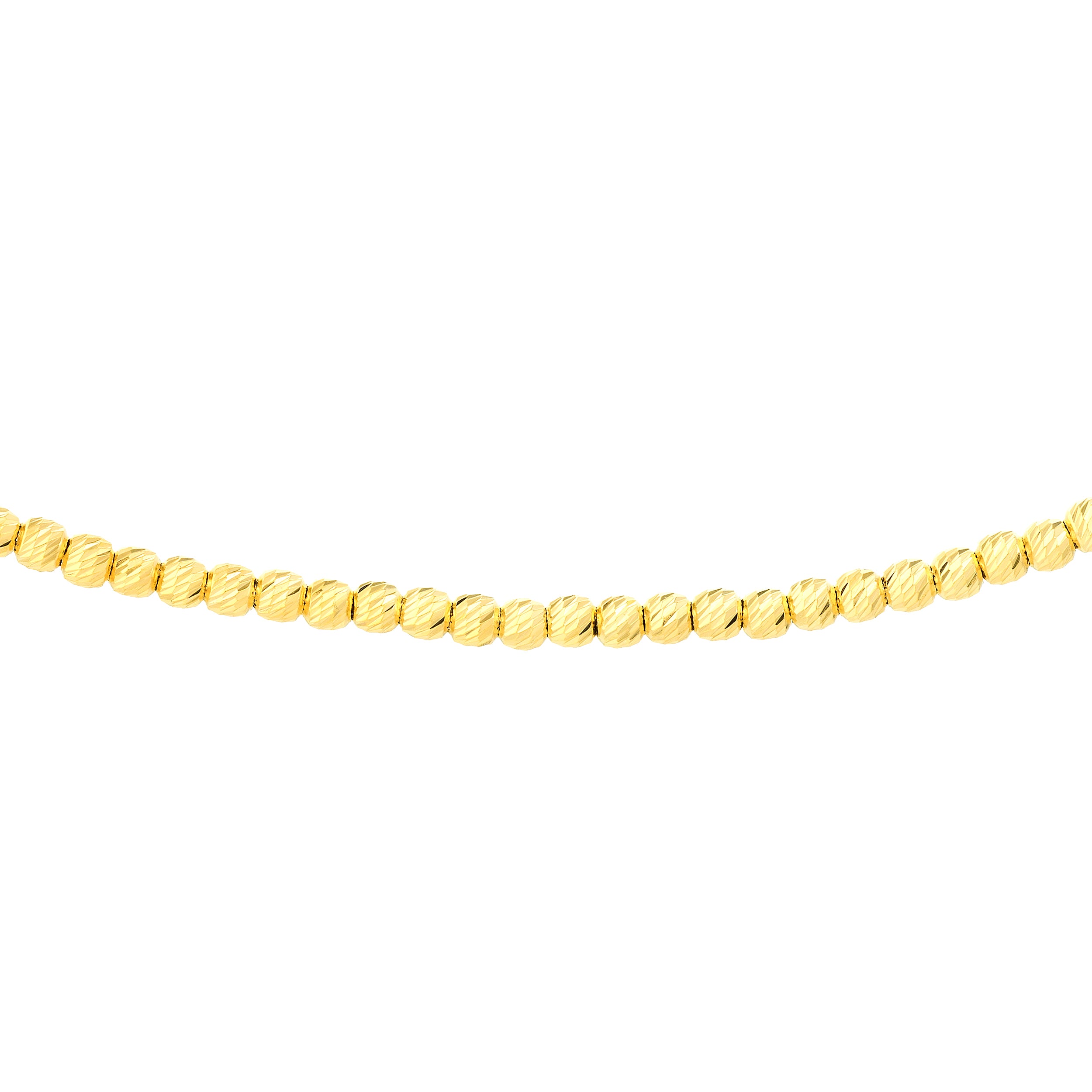 Diamond-Cut Bead Adjustable Choker