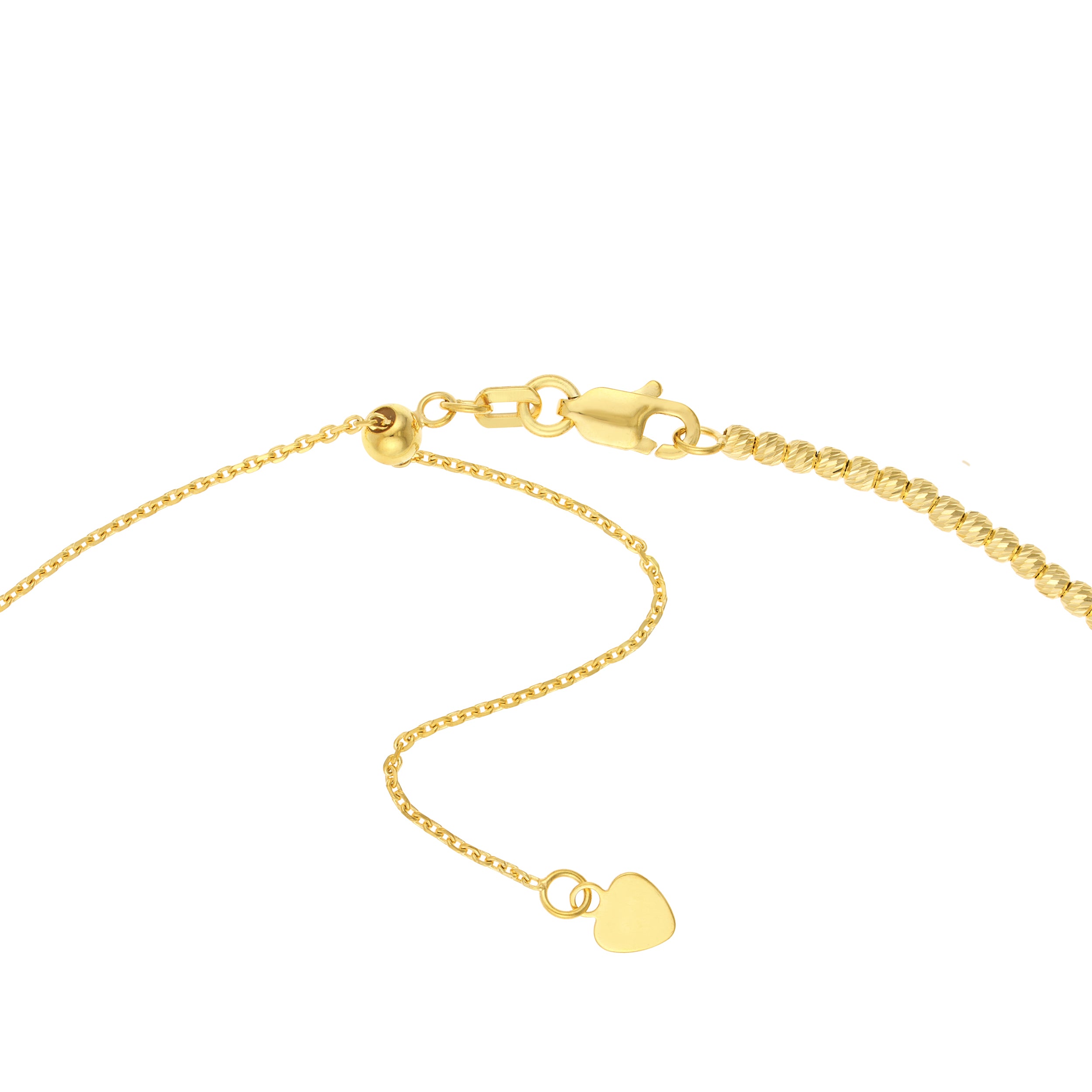 Diamond-Cut Bead Adjustable Choker