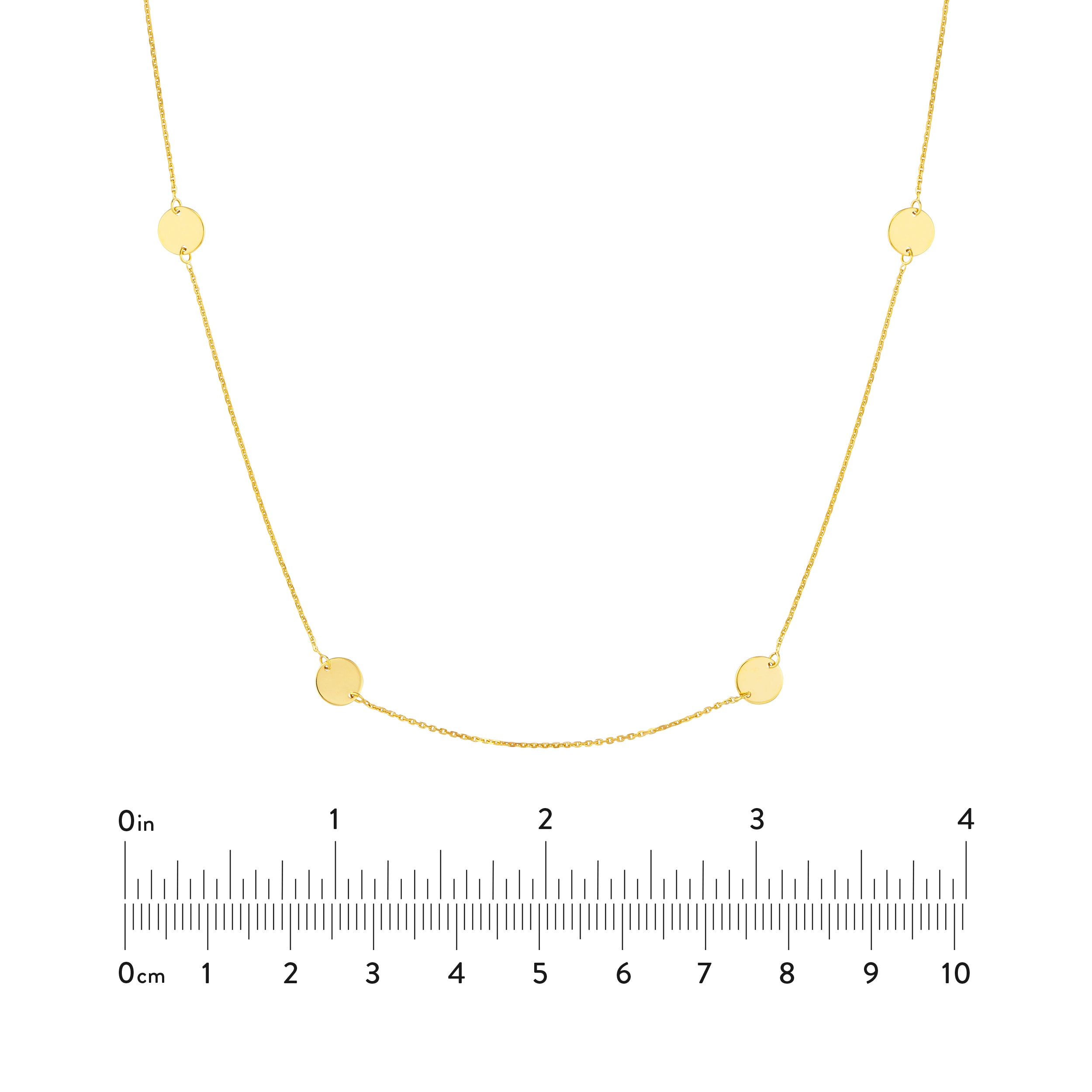 Disc Stations Adjustable Necklace