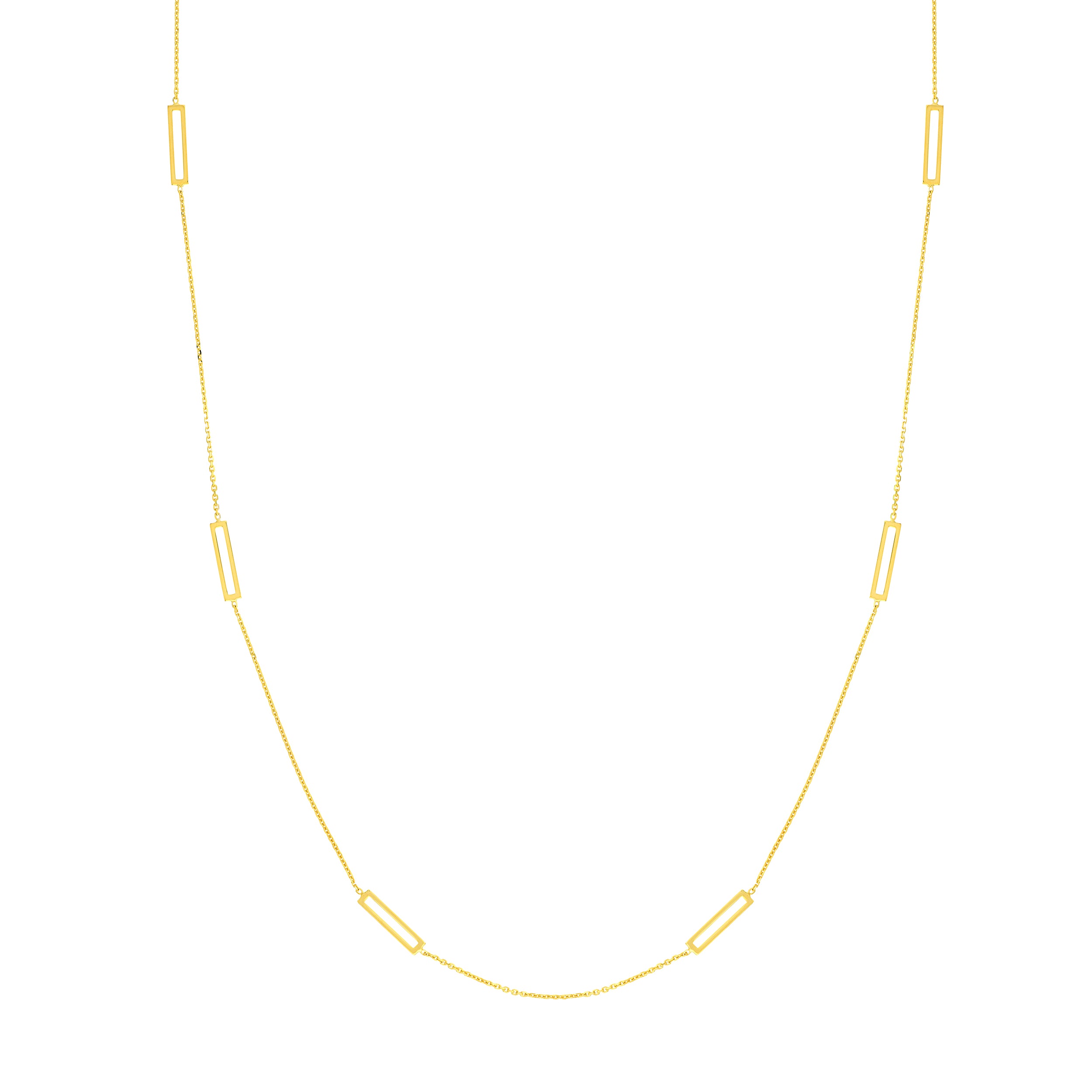 Open Bar Stations Adjustable Necklace