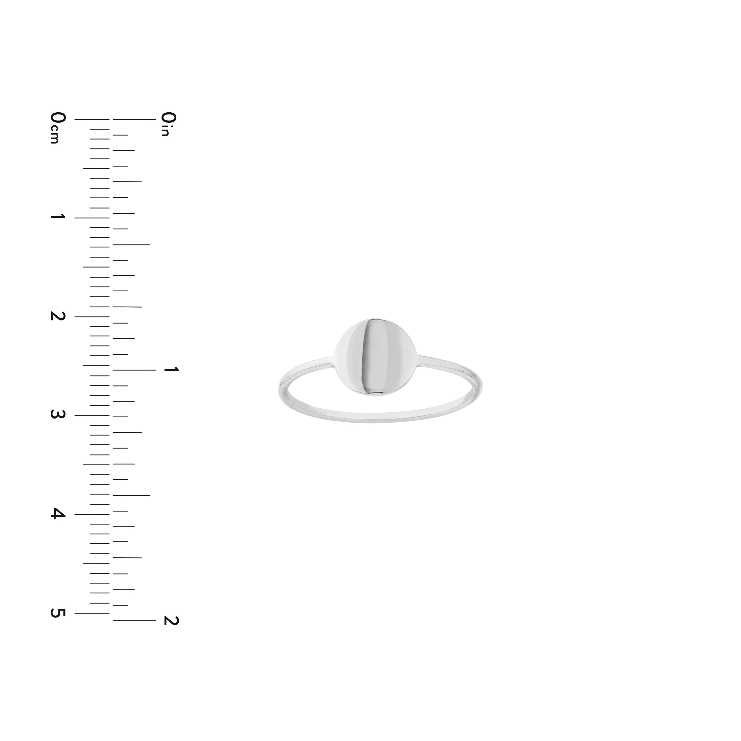 Engravable Disc Wire Ring