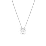 Sterling Silver Angel Emoji Adjustable Necklace