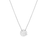 Sterling Silver Emoji Blowing a Kiss Adjustable Necklace