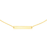 Engravable Mini Bar Adjustable Choker