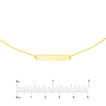 Engravable Mini Bar Adjustable Choker