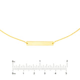 Engravable Mini Bar Adjustable Choker