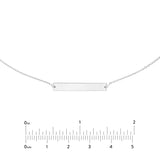 Engravable Mini Bar Adjustable Choker
