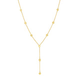 Mini Disc Lariat Adjustable Necklace