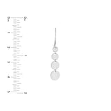 Graduated Disc Dangle Earrings