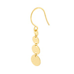 Graduated Disc Dangle Earrings