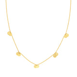 Double Disc Dangle Adjustable Necklace