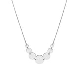 Graduated Disc Station Adjustable Necklace