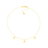 Star Dangle Trio Adjustable Choker