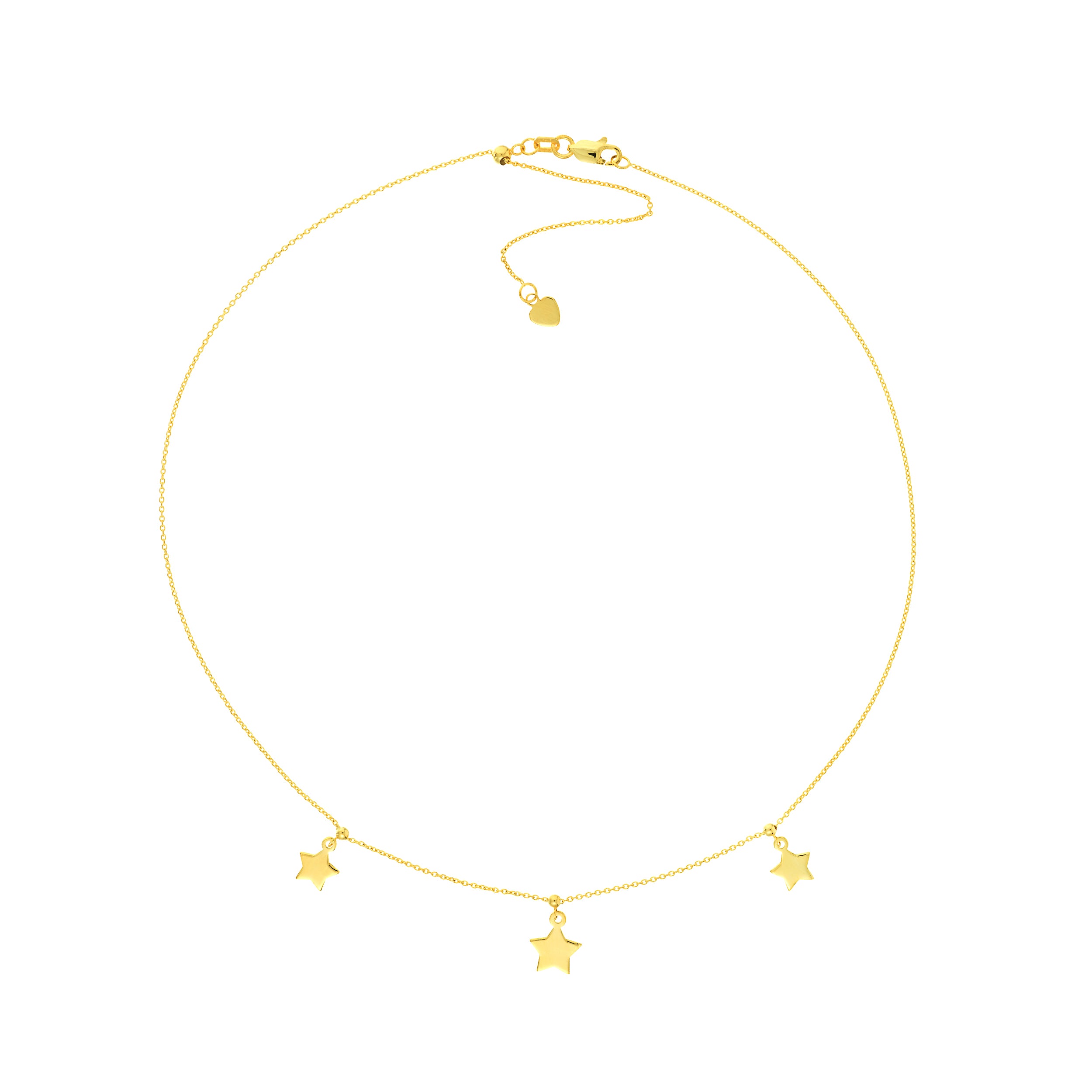 Star Dangle Trio Adjustable Choker