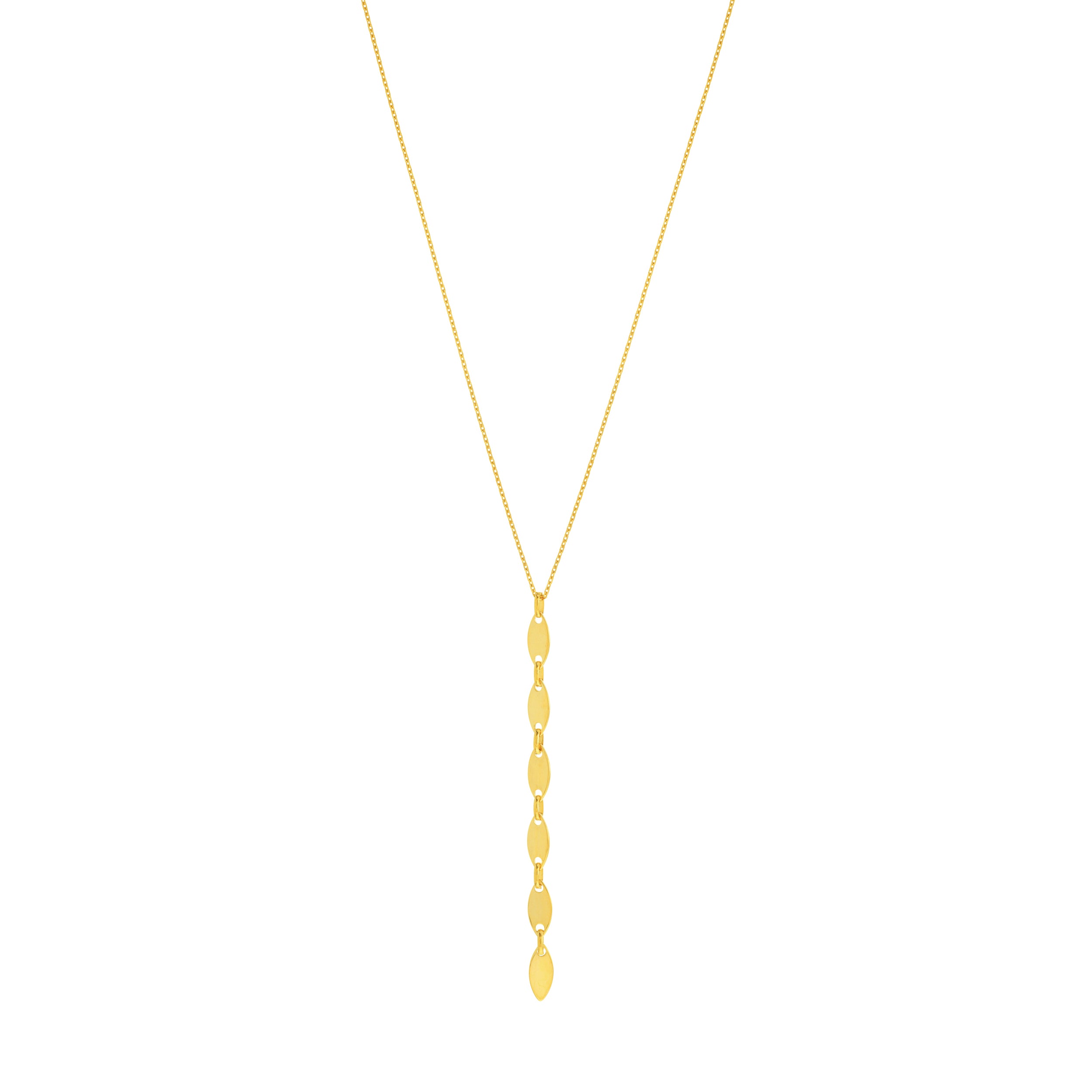 Mini Marquise Adjustable Lariat Necklace