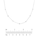 Diamond Bezel and Cluster Stations Necklace