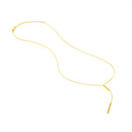 Diamond and Polished Bars Lariat Necklace