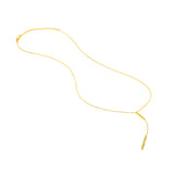 Diamond and Polished Bars Lariat Necklace
