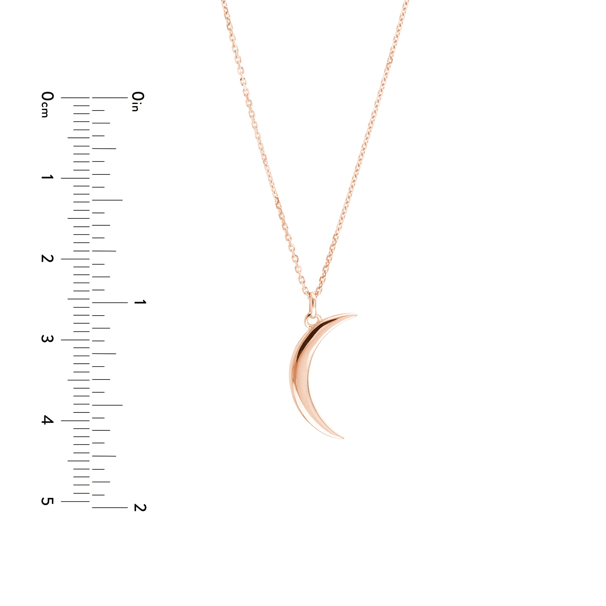 Crescent Moon Pendant Necklace