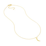 Crescent Moon Pendant Necklace