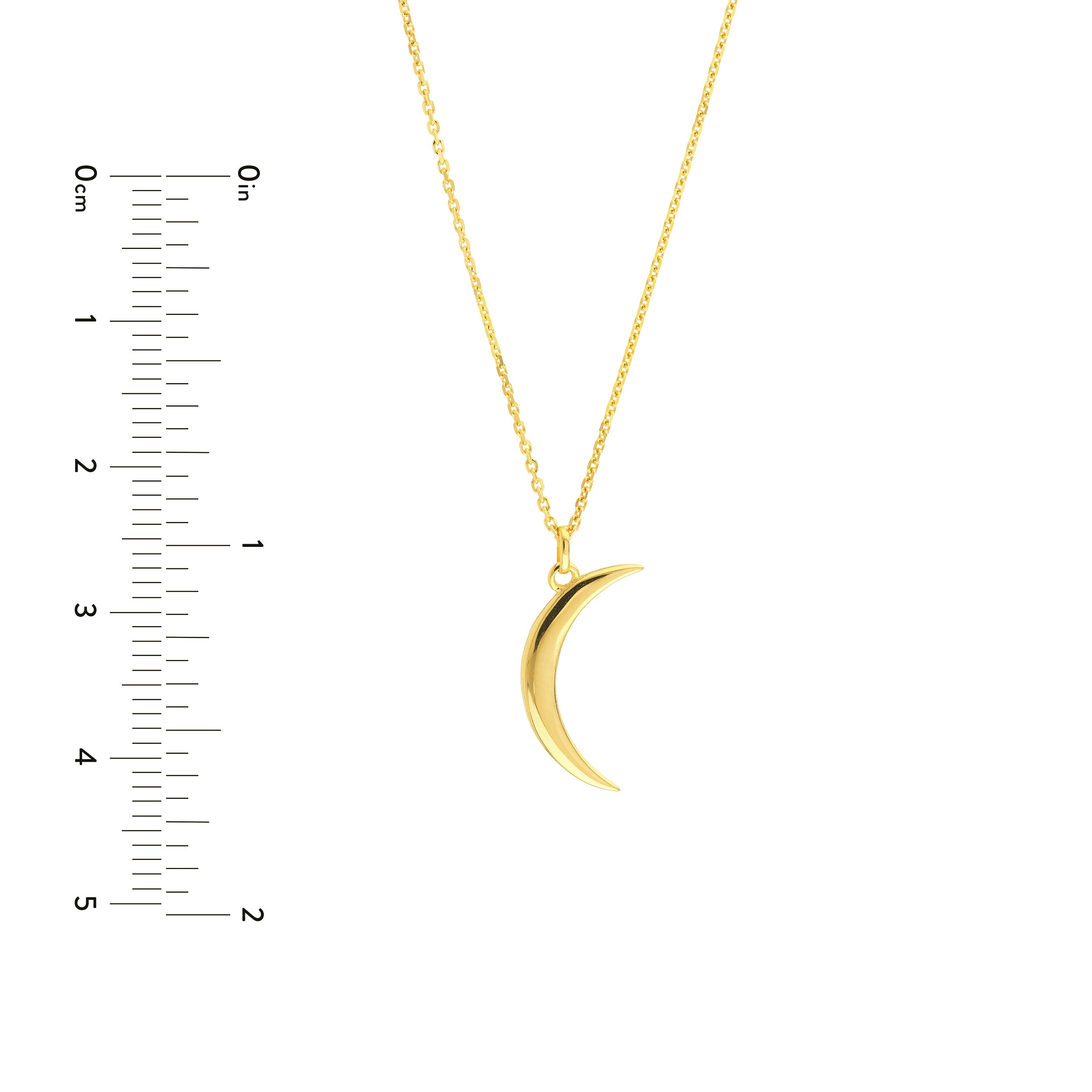 Crescent Moon Pendant Necklace