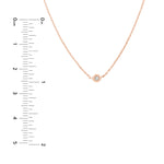 Bezel Set Diamond Adjustable Choker