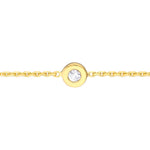 Bezel Set Diamond Adjustable Choker
