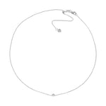 Bezel Set Diamond Adjustable Choker