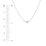 Bezel Set Diamond Adjustable Choker