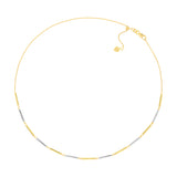 Two-Tone Alternating Bars Adjustable Choker