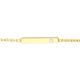 Staple Bar with Diamond Adjustable Choker