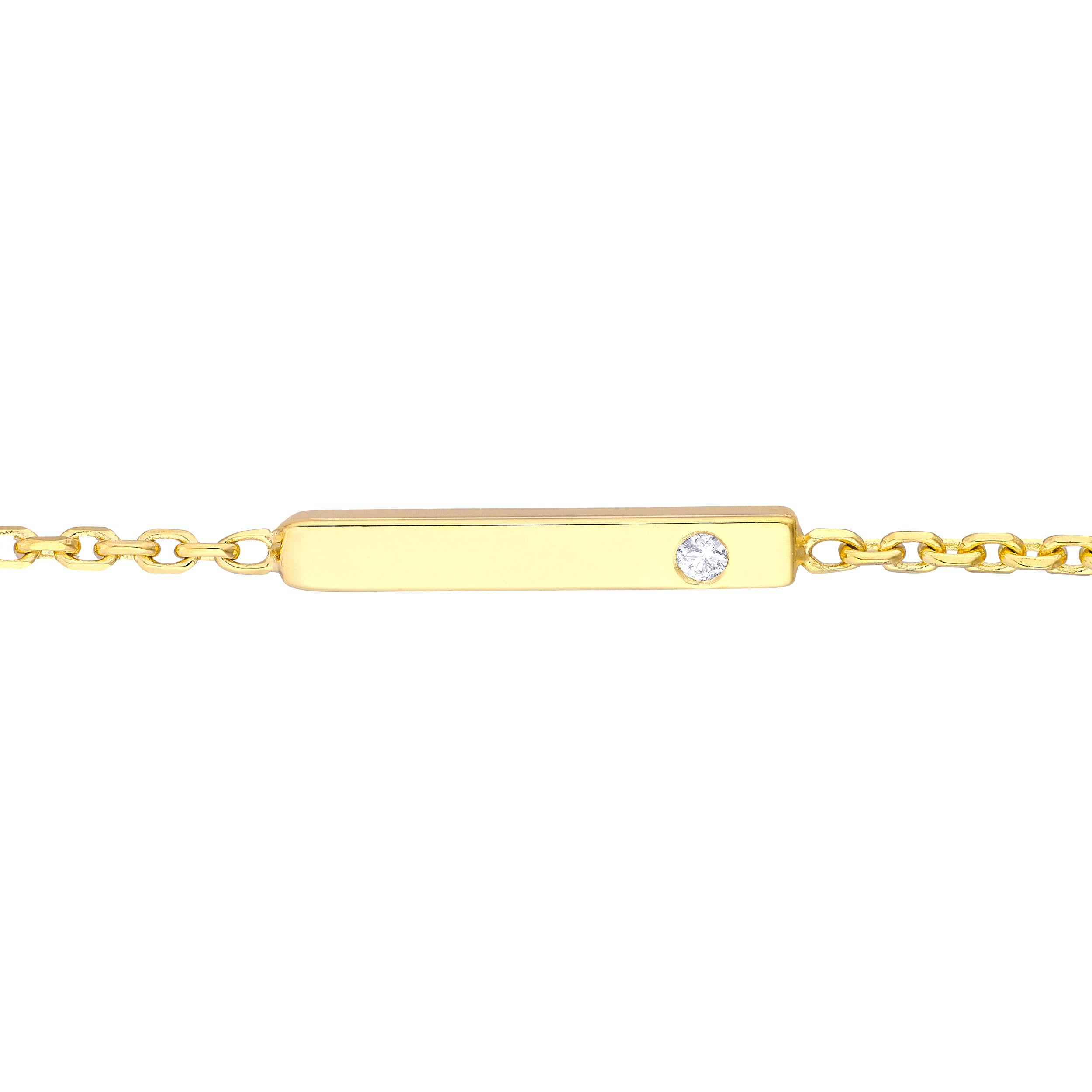 Staple Bar with Diamond Adjustable Choker