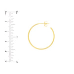 25mm x 1.2mm Hoop Post Earrings