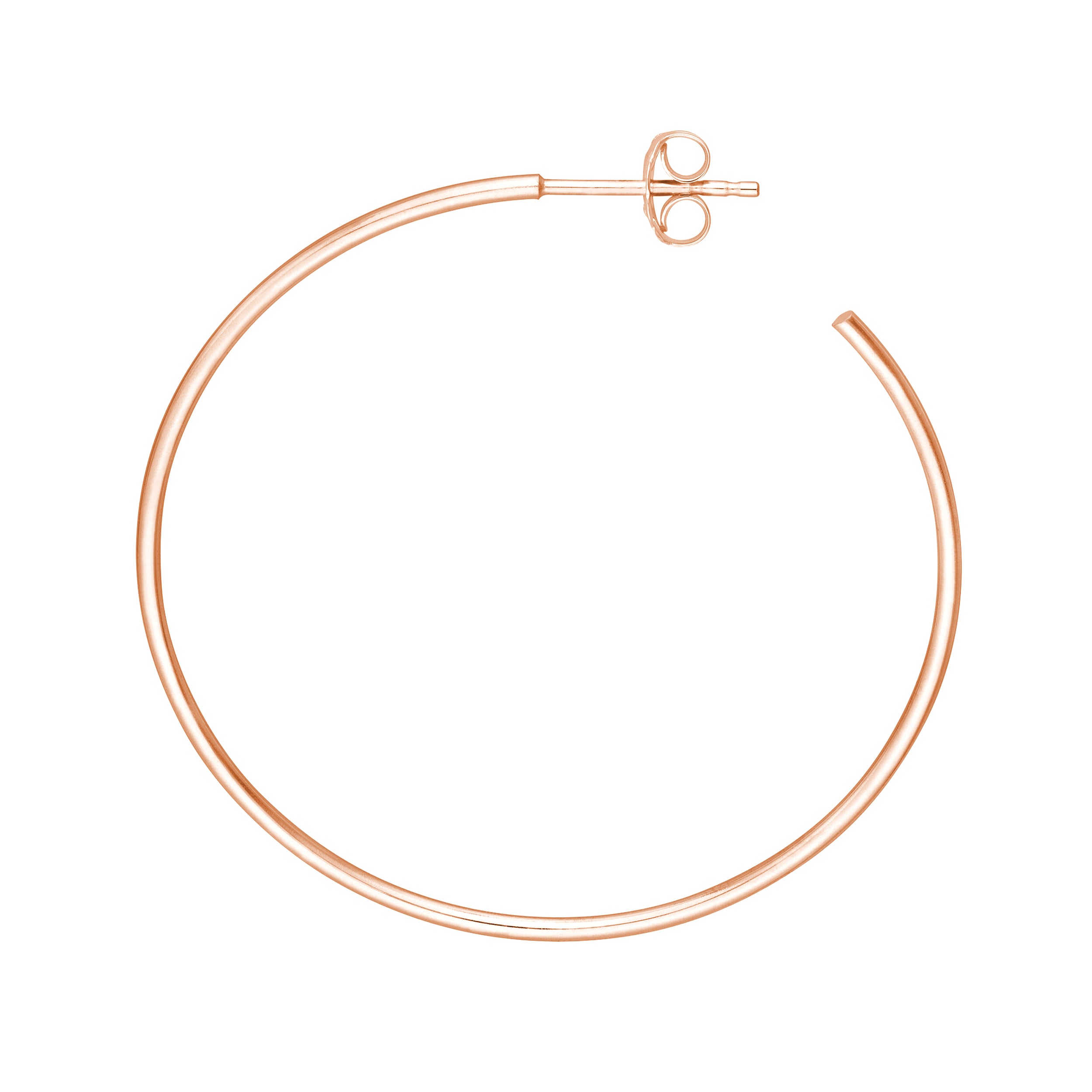 40mm x 1.2mm Hoop Post Earrings