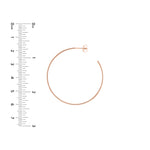 40mm x 1.2mm Hoop Post Earrings
