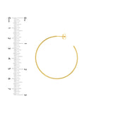 40mm x 1.2mm Hoop Post Earrings